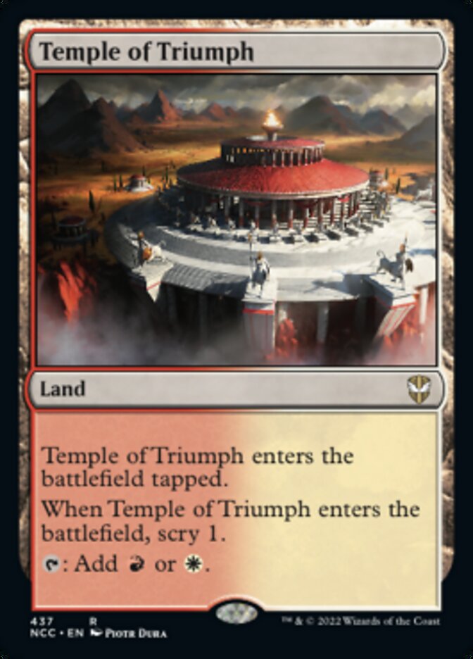 Temple of Triumph [Streets of New Capenna Commander] | Good Games Morley