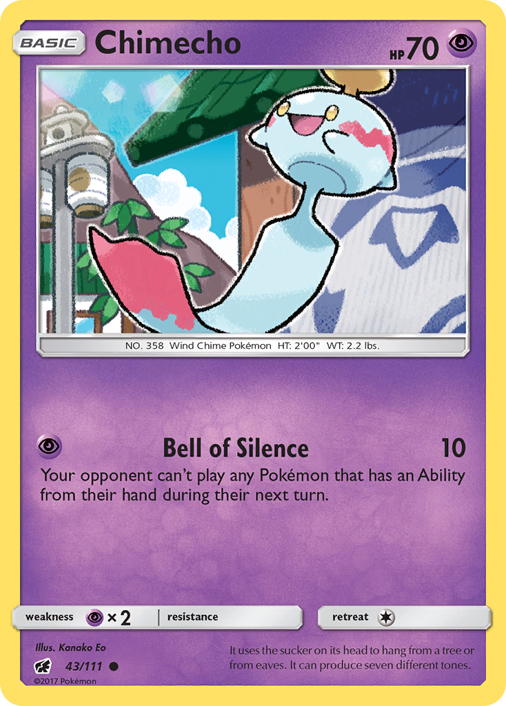 Chimecho (43/111) [Sun & Moon: Crimson Invasion] | Good Games Morley