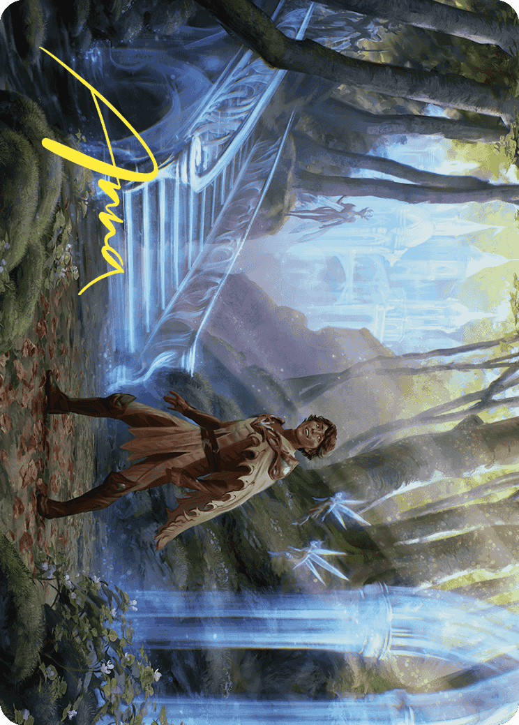 Into the Fae Court Art Card (Gold-Stamped Signature) [Wilds of Eldraine Art Series] | Good Games Morley