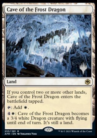 Cave of the Frost Dragon (Promo Pack) [Dungeons & Dragons: Adventures in the Forgotten Realms Promos] | Good Games Morley