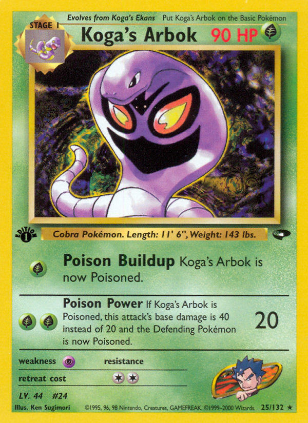 Koga's Arbok (25/132) [Gym Challenge 1st Edition] | Good Games Morley