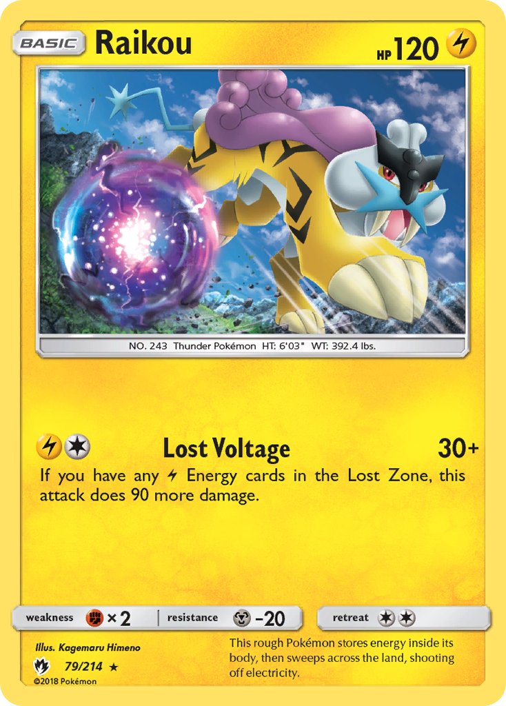 Raikou (79/214) (Theme Deck Exclusive) [Sun & Moon: Lost Thunder] | Good Games Morley