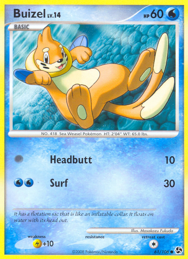 Buizel (61/106) [Diamond & Pearl: Great Encounters] | Good Games Morley
