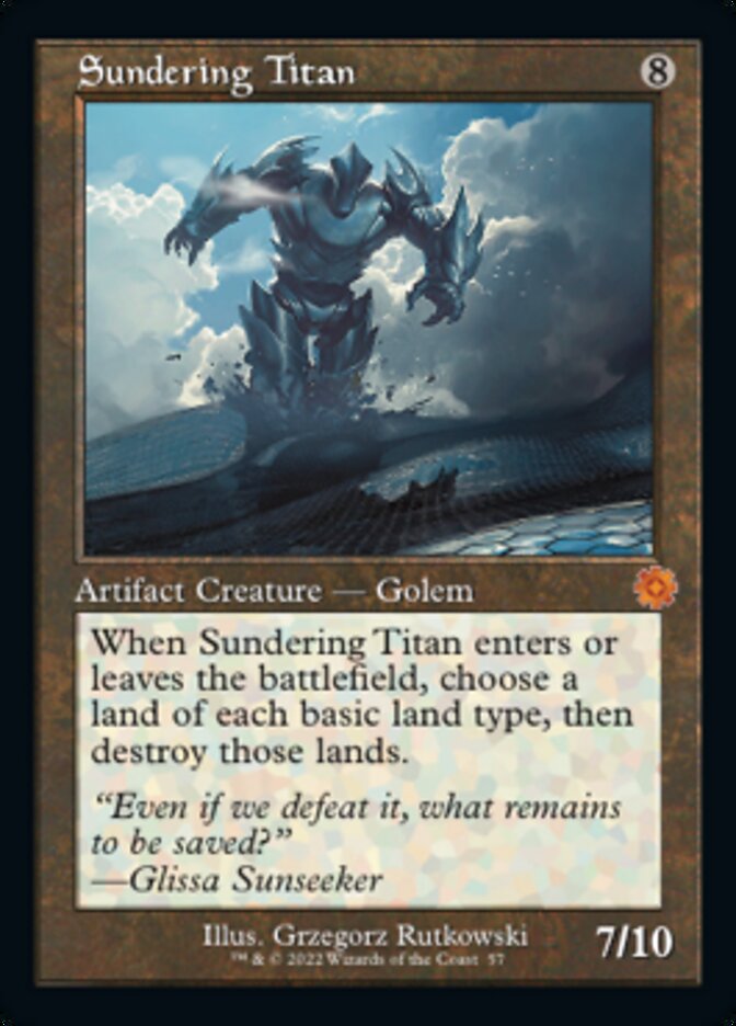 Sundering Titan (Retro) [The Brothers' War Retro Artifacts] | Good Games Morley