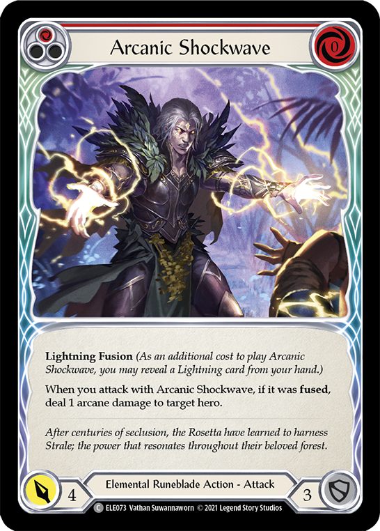 Arcanic Shockwave (Red) [ELE073] (Tales of Aria)  1st Edition Normal | Good Games Morley