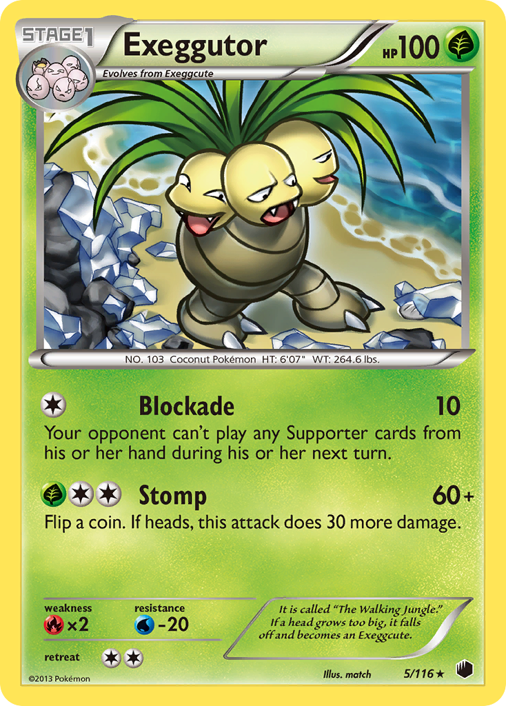 Exeggutor (5/116) [Black & White: Plasma Freeze] | Good Games Morley