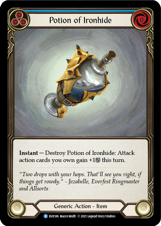 Potion of Ironhide [EVR186] (Everfest)  1st Edition Cold Foil | Good Games Morley