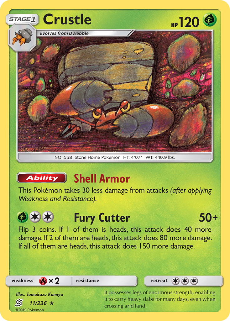 Crustle (11/236) [Sun & Moon: Unified Minds] | Good Games Morley