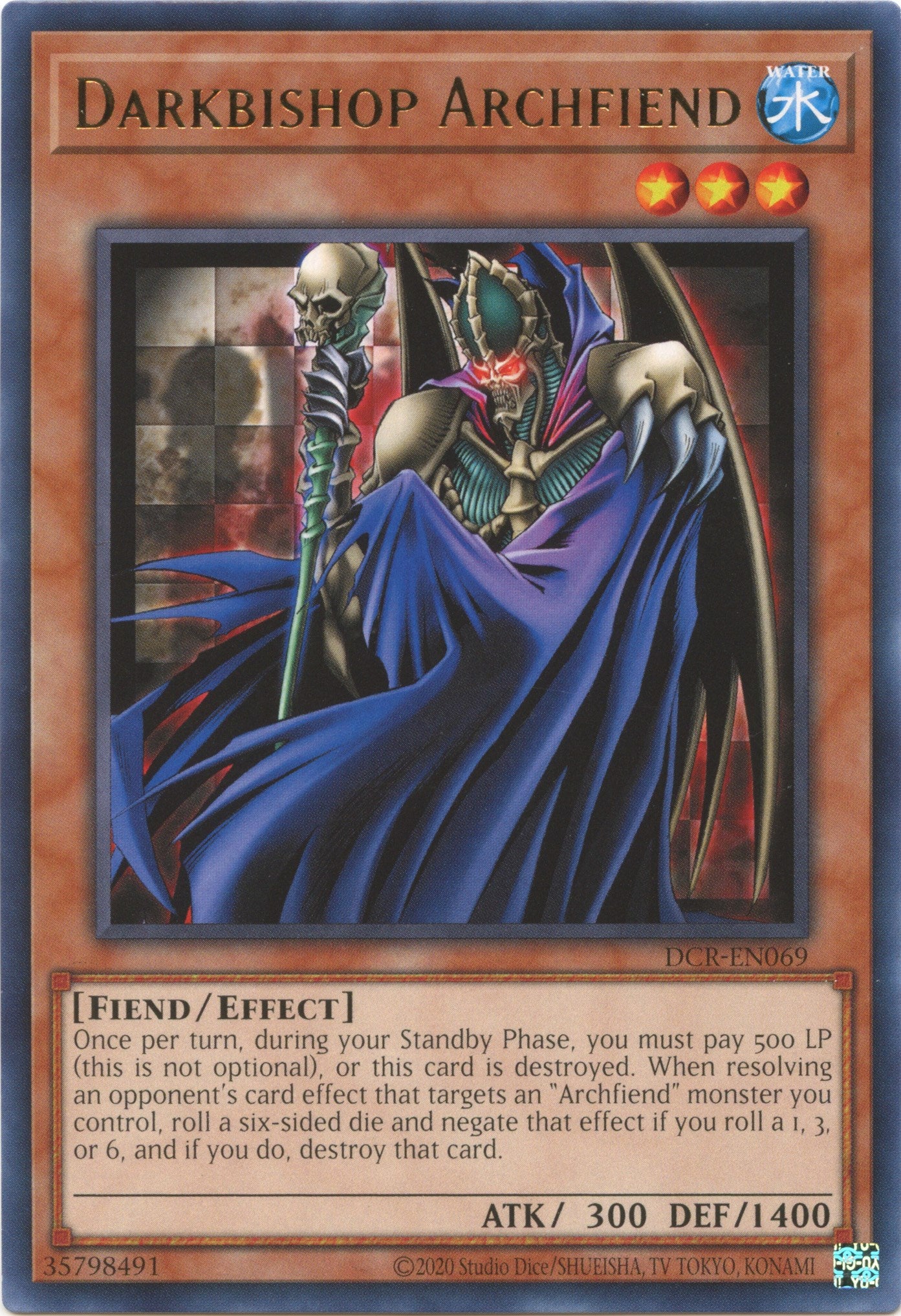Darkbishop Archfiend (25th Anniversary) [DCR-EN069] Rare | Good Games Morley