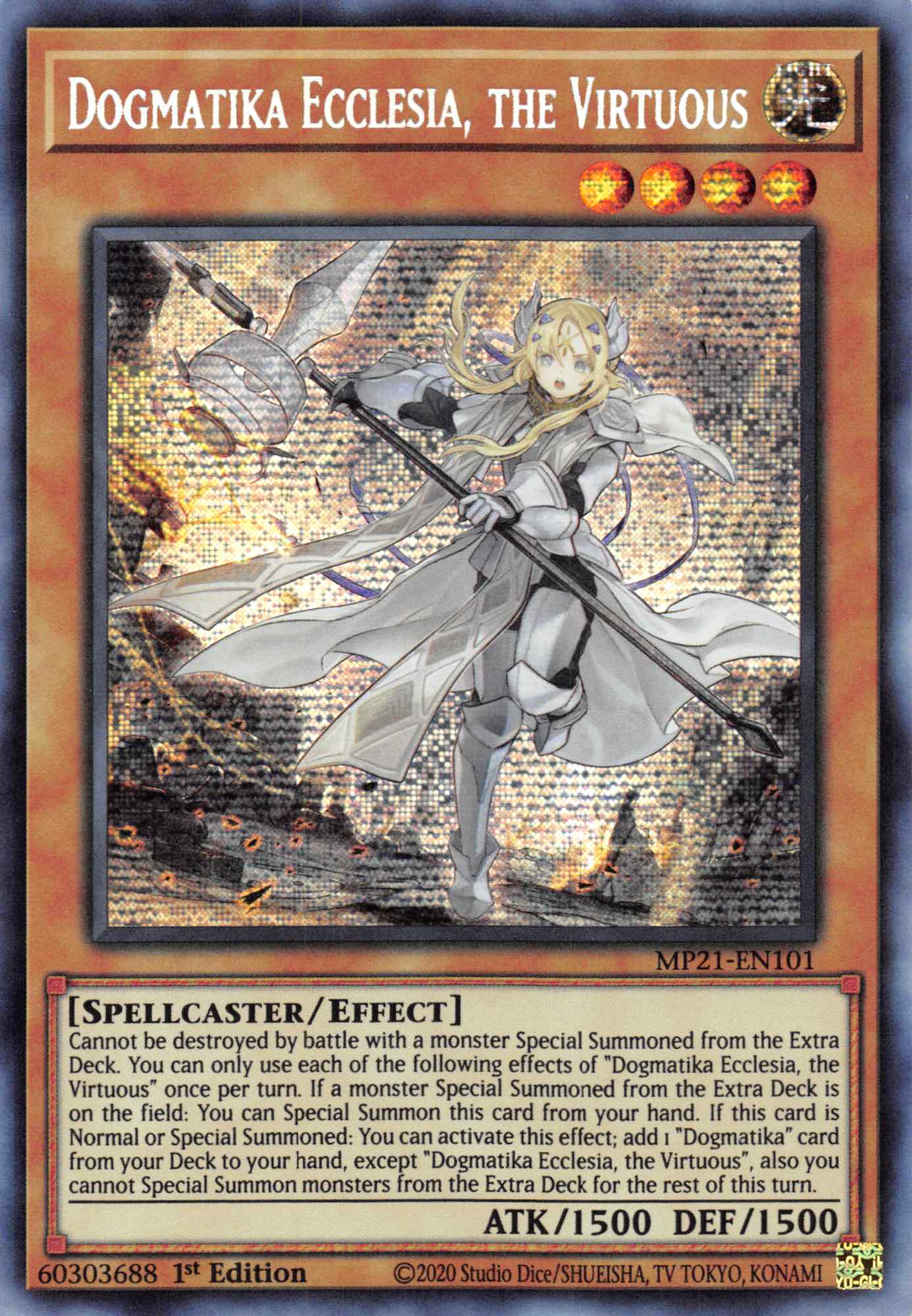 Dogmatika Ecclesia, the Virtuous [MP21-EN101] Prismatic Secret Rare | Good Games Morley