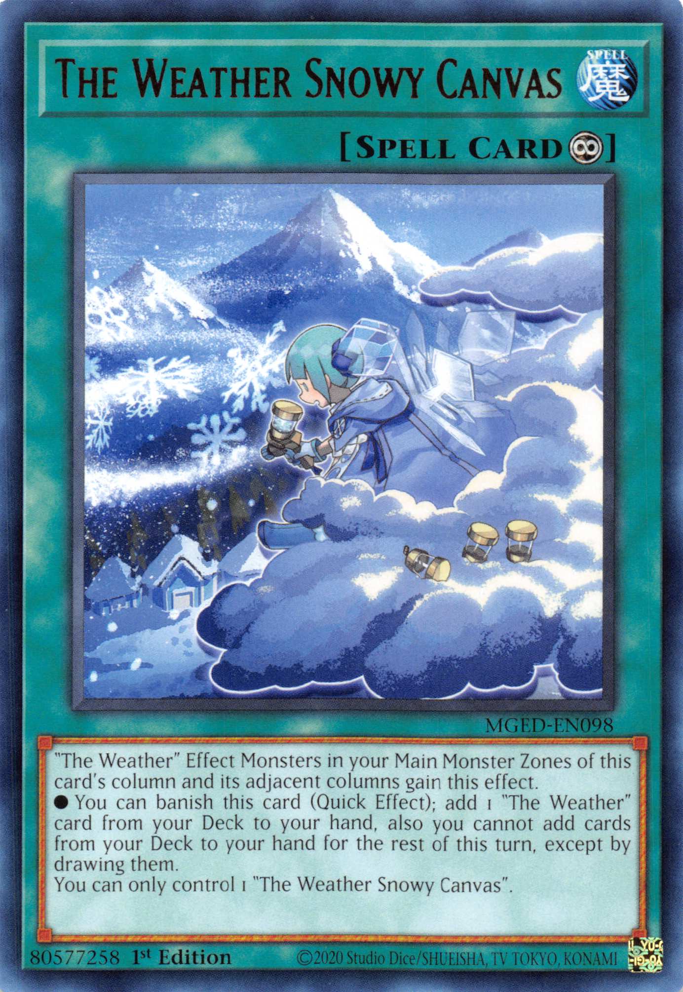 The Weather Snowy Canvas [MGED-EN098] Rare | Good Games Morley