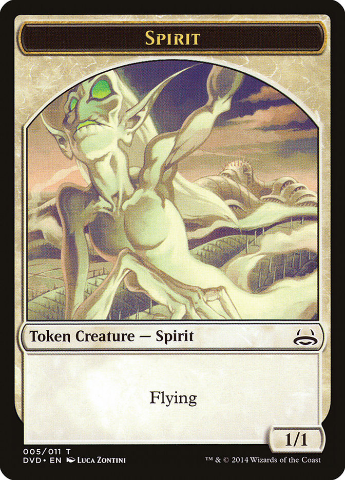 Spirit Token (Divine vs. Demonic) [Duel Decks Anthology Tokens] | Good Games Morley
