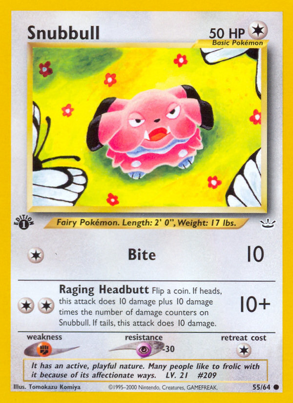 Snubbull (55/64) [Neo Revelation 1st Edition] | Good Games Morley