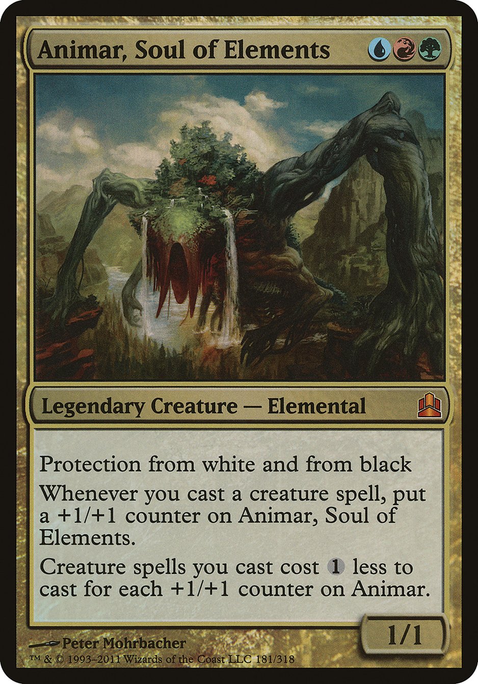 Animar, Soul of Elements (Oversized) [Commander 2011 Oversized] | Good Games Morley