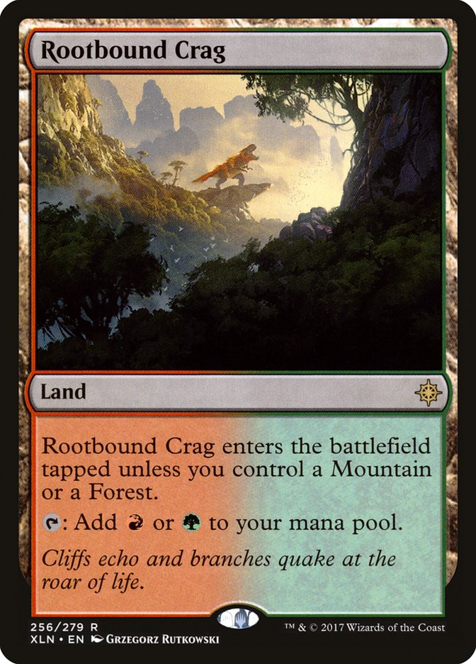 Rootbound Crag [Ixalan] | Good Games Morley