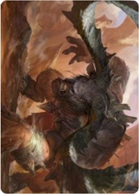 Moraug, Fury of Akoum Art Card [Zendikar Rising Art Series] | Good Games Morley