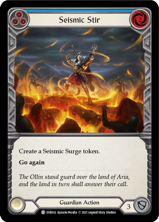 Seismic Stir (Blue) [EVR032] (Everfest)  1st Edition Rainbow Foil | Good Games Morley