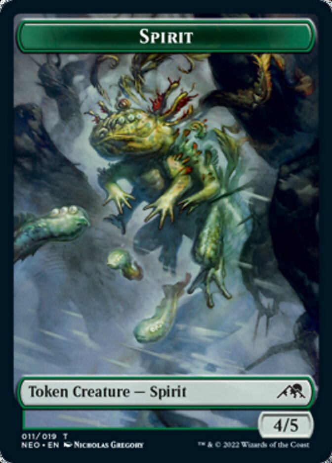 Spirit Token (011) [Kamigawa: Neon Dynasty Tokens] | Good Games Morley