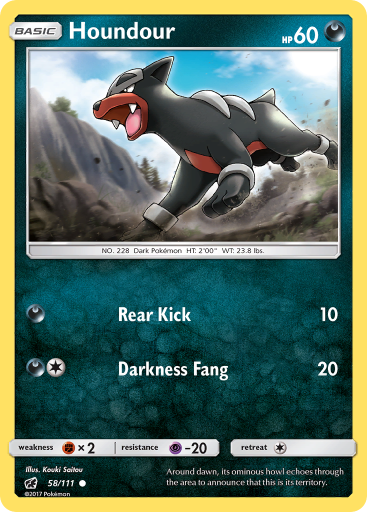 Houndour (58/111) [Sun & Moon: Crimson Invasion] | Good Games Morley