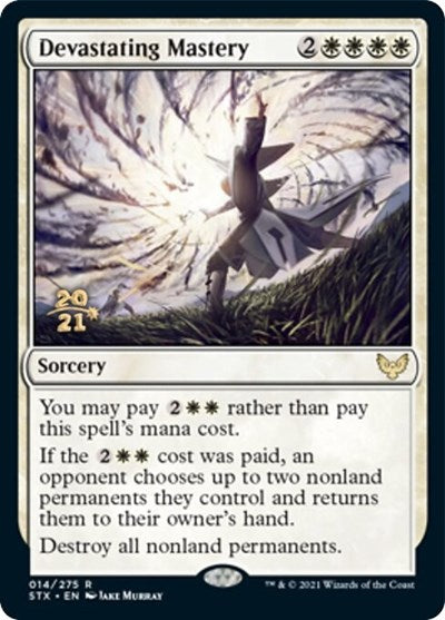 Devastating Mastery [Strixhaven: School of Mages Prerelease Promos] | Good Games Morley