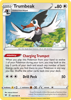 Trumbeak (144/185) [Sword & Shield: Vivid Voltage] | Good Games Morley