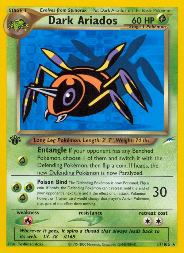 Dark Ariados (17/105) [Neo Destiny 1st Edition] | Good Games Morley