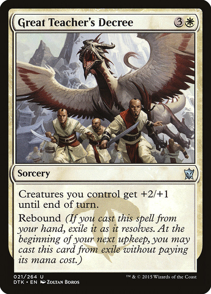 Great Teacher's Decree [Dragons of Tarkir] | Good Games Morley
