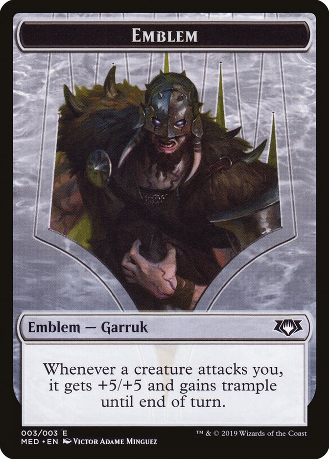 Garruk, Apex Predator Emblem [Mythic Edition Tokens] | Good Games Morley