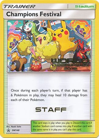 Champions Festival (SM148) (2018 Staff) [Sun & Moon: Black Star Promos] | Good Games Morley