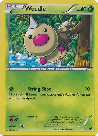 Weedle (1/12) [McDonald's Promos: 2014 Collection] | Good Games Morley
