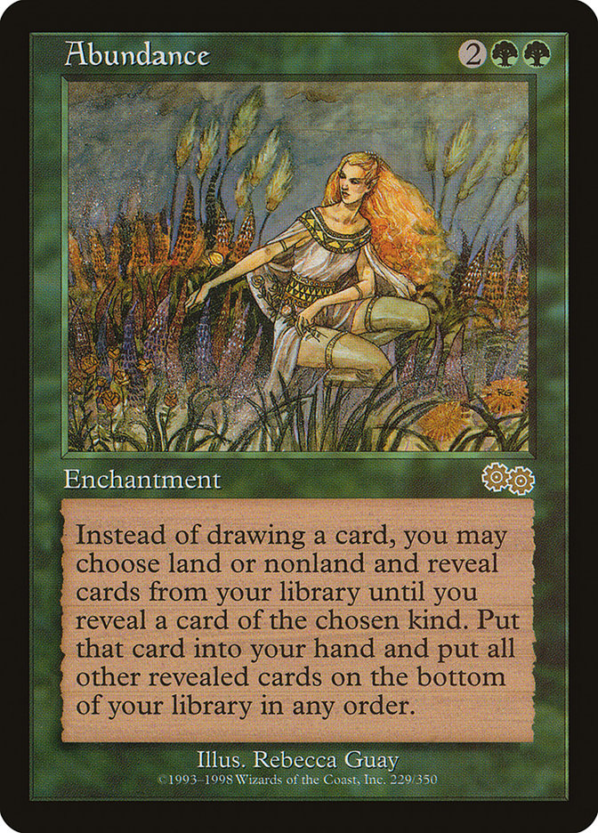 Abundance [Urza's Saga] | Good Games Morley