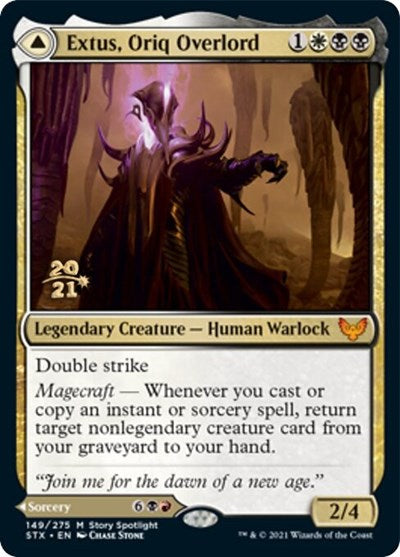 Extus, Oriq Overlord // Awaken the Blood Avatar [Strixhaven: School of Mages Prerelease Promos] | Good Games Morley