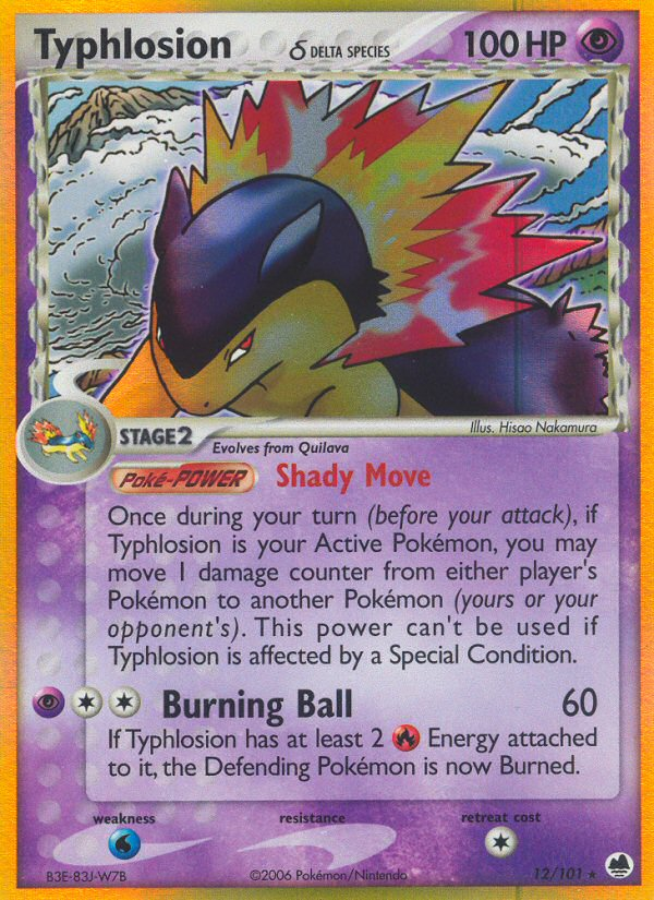 Typhlosion (12/101) (Delta Species) [EX: Dragon Frontiers] | Good Games Morley