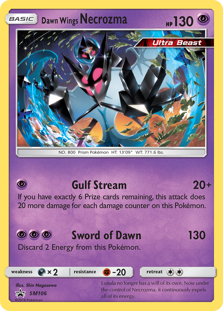 Dawn Wings Necrozma (SM106) [Sun & Moon: Black Star Promos] | Good Games Morley