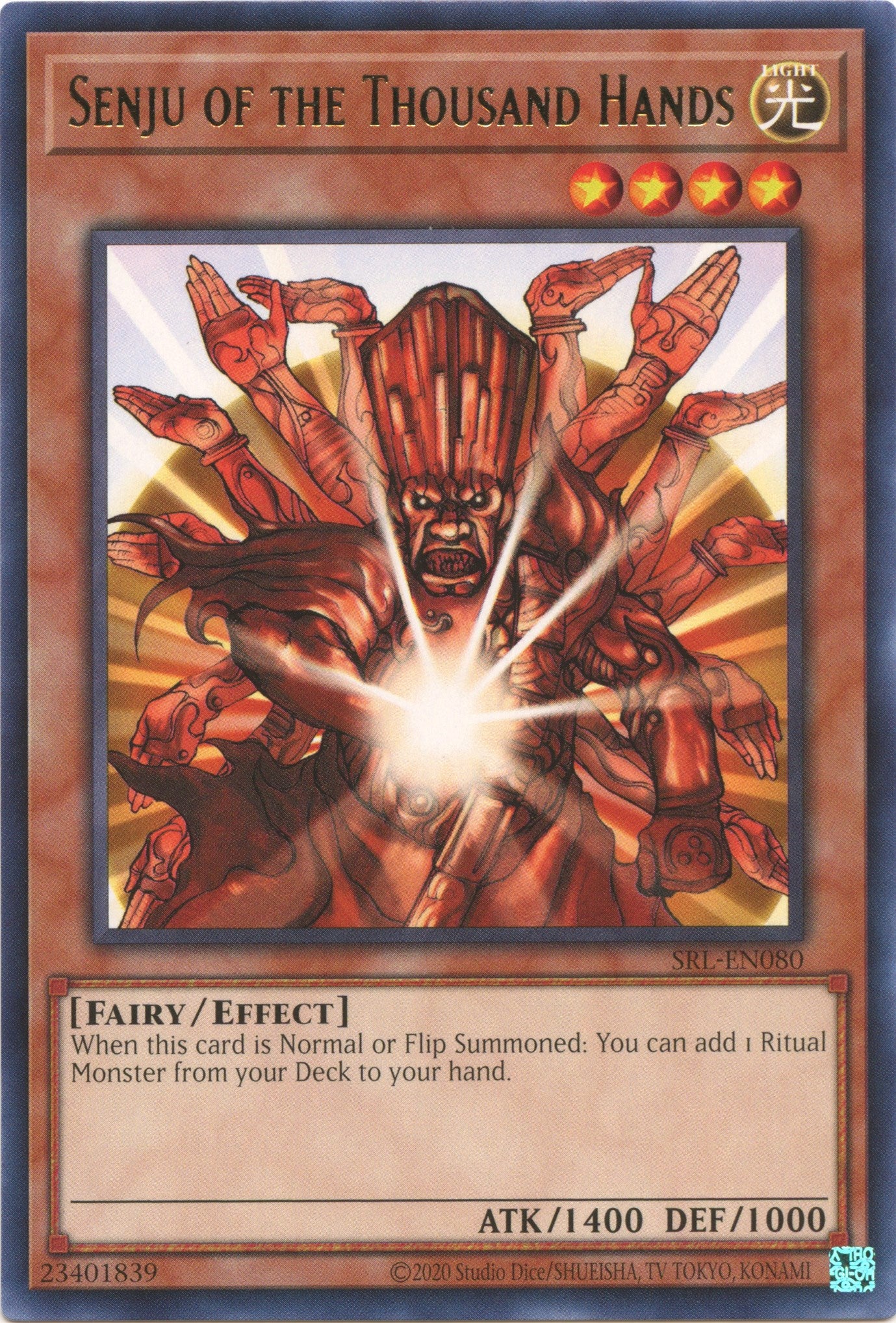Senju of the Thousand Hands (25th Anniversary) [SRL-EN080] Rare | Good Games Morley