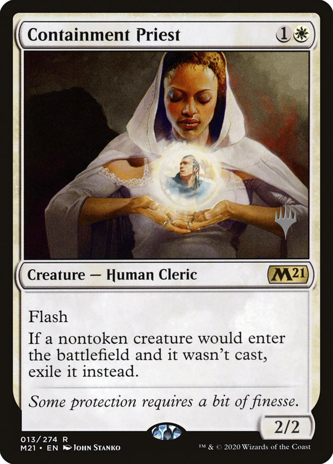 Containment Priest (Promo Pack) [Core Set 2021 Promos] | Good Games Morley