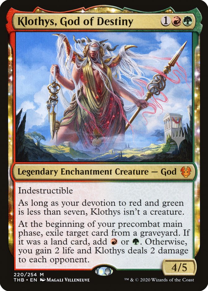 Klothys, God of Destiny (Promo Pack) [Theros Beyond Death Promos] | Good Games Morley