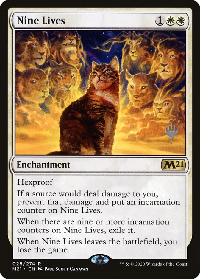 Nine Lives (Promo Pack) [Core Set 2021 Promos] | Good Games Morley