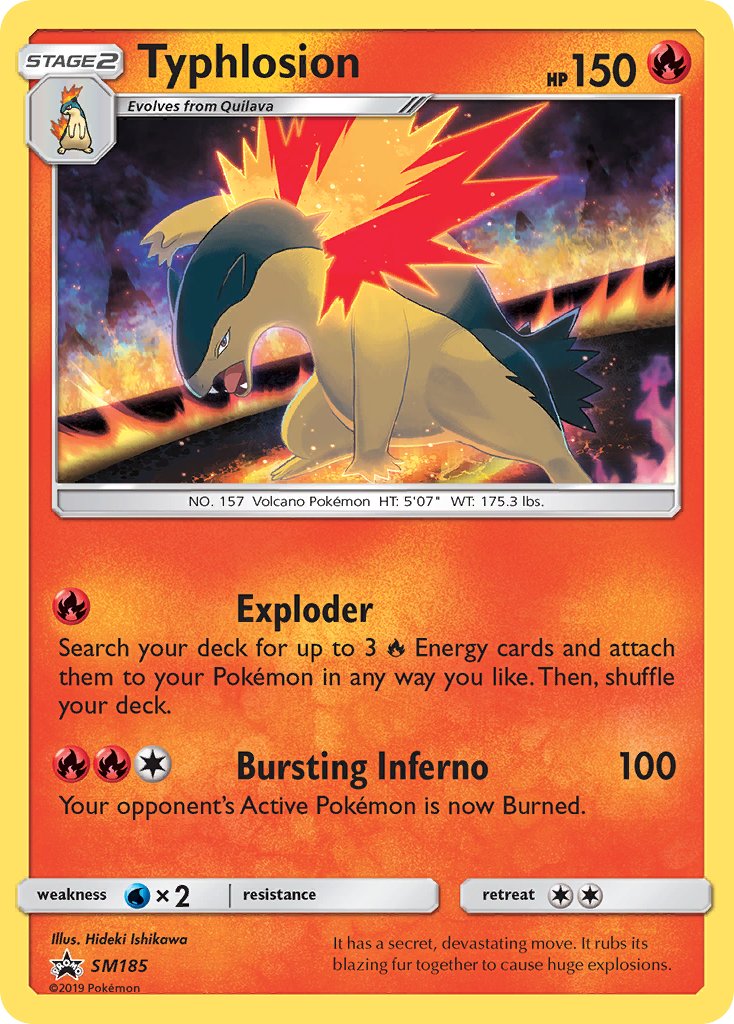 Typhlosion (SM185) [Sun & Moon: Black Star Promos] | Good Games Morley