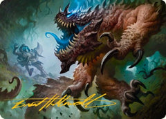 Basilisk Art Card (Gold-Stamped Signature) [Dungeons & Dragons: Adventures in the Forgotten Realms Art Series] | Good Games Morley