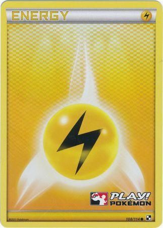 Lightning Energy (108/114) (Play Pokemon Promo) [Black & White: Base Set] | Good Games Morley
