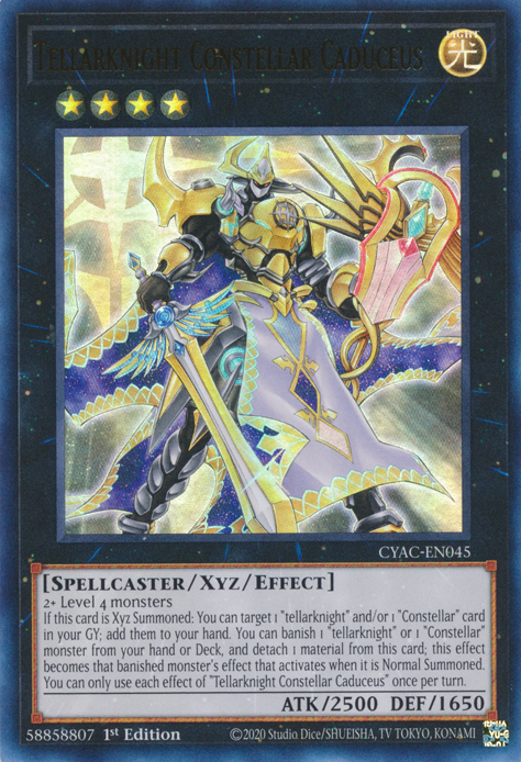 Tellarknight Constellar Caduceus [CYAC-EN045] Ultra Rare | Good Games Morley