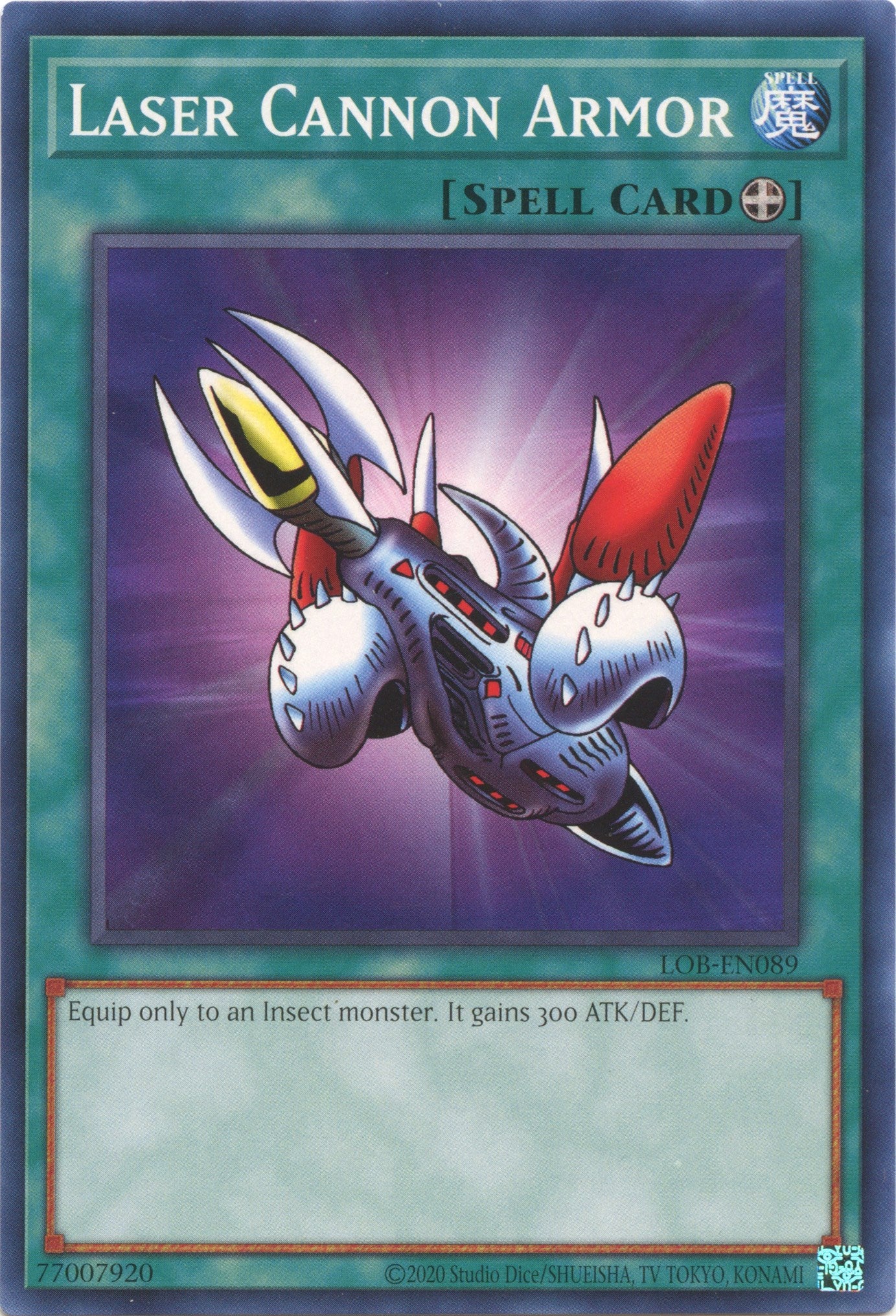Laser Cannon Armor (25th Anniversary) [LOB-EN089] Common | Good Games Morley