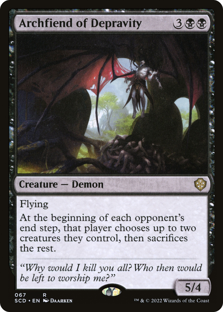 Archfiend of Depravity [Starter Commander Decks] | Good Games Morley