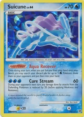 Suicune (19/132) (Cracked Ice Holo) [Diamond & Pearl: Secret Wonders] | Good Games Morley