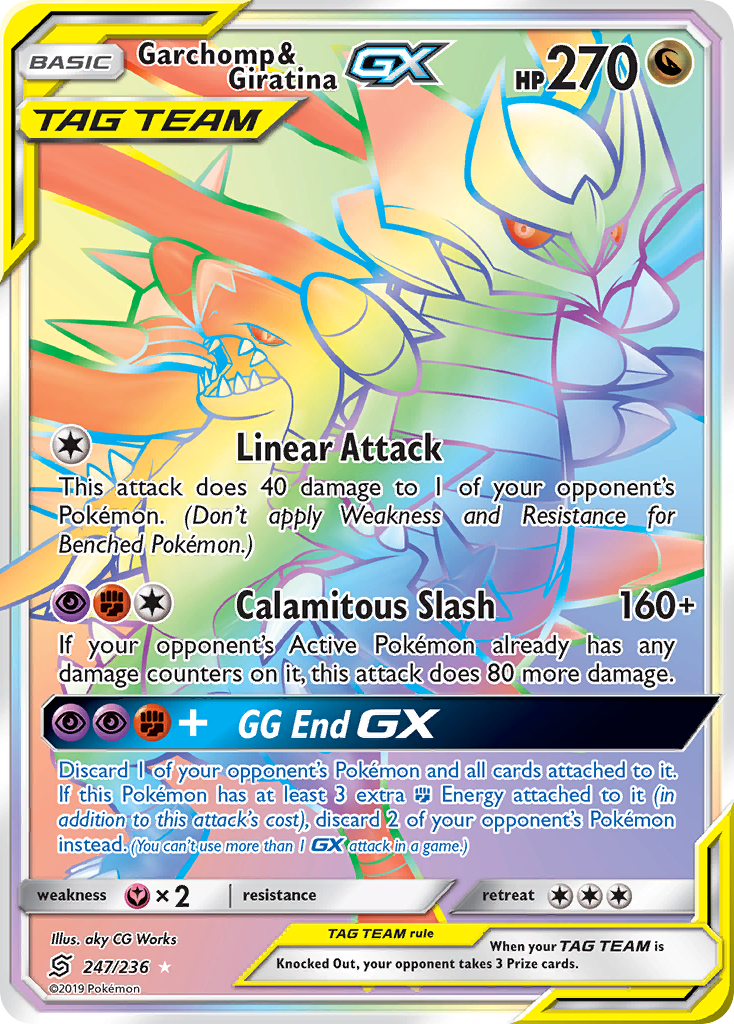 Garchomp & Giratina GX (247/236) [Sun & Moon: Unified Minds] | Good Games Morley