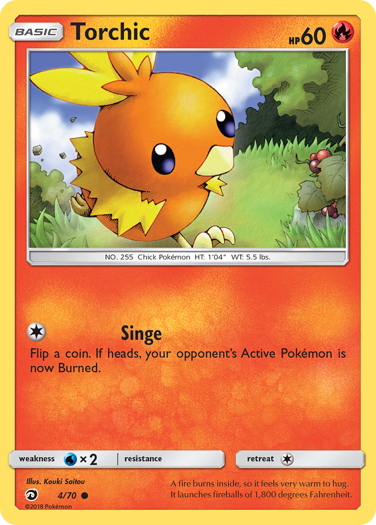 Torchic (4/70) [Sun & Moon: Dragon Majesty] | Good Games Morley
