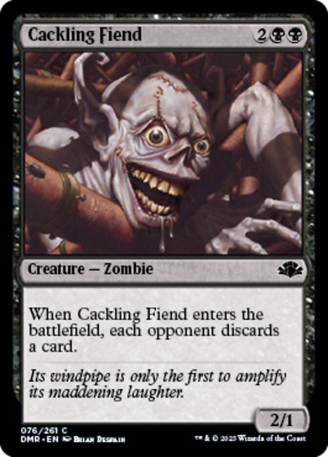 Cackling Fiend [Dominaria Remastered] | Good Games Morley