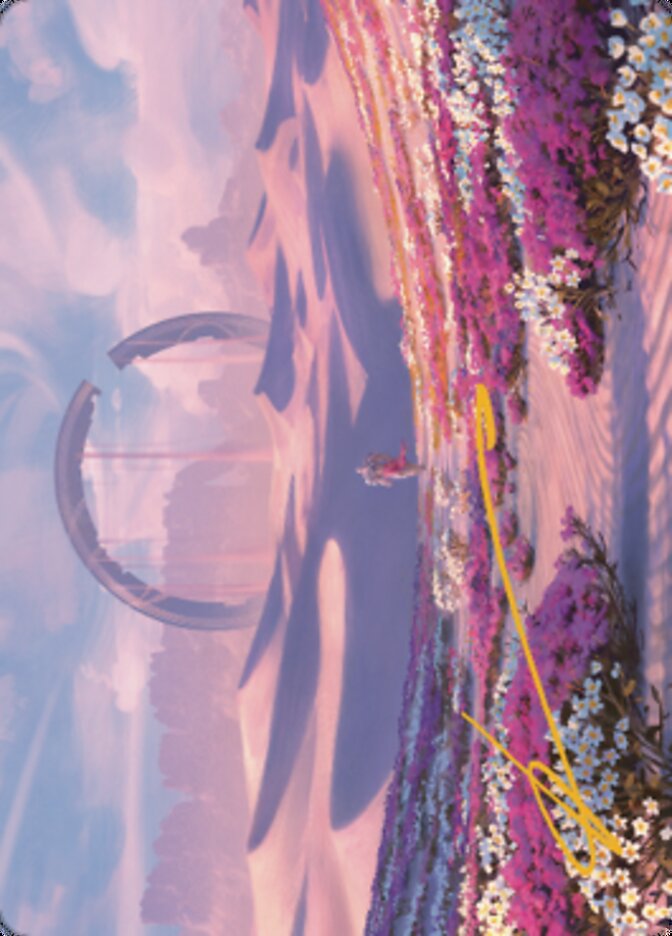 Plains Art Card 2 (Gold-Stamped Signature) [Dominaria United Art Series] | Good Games Morley