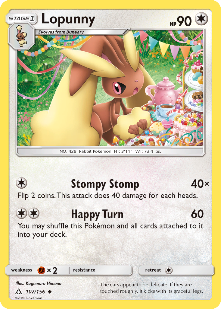 Lopunny (107/156) [Sun & Moon: Ultra Prism] | Good Games Morley